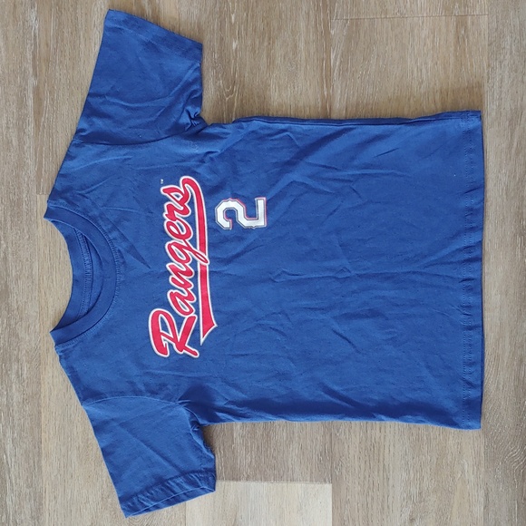NWOT MLB Texas Rangers Marcus Semien Youth Jersey T-Shirt Blue Size XS (4/5) - Picture 1 of 6